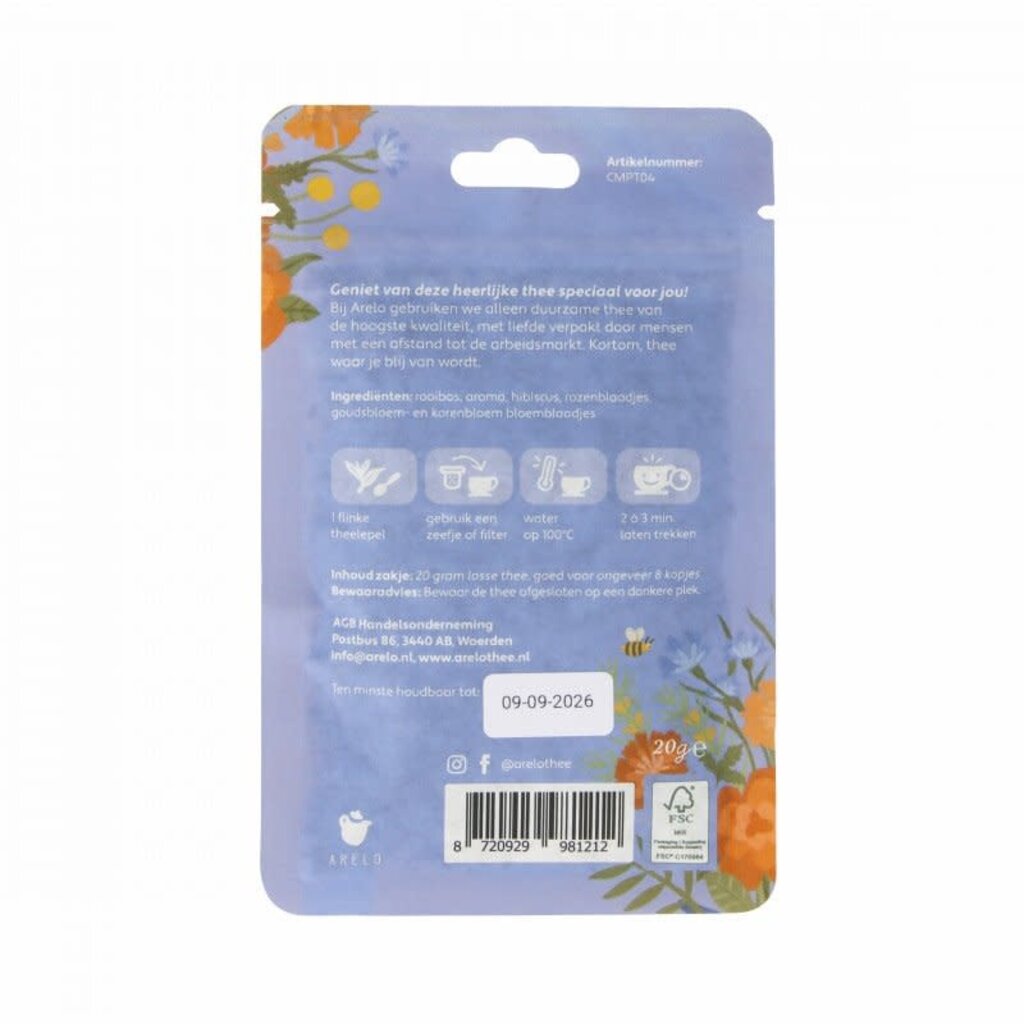 ARELO thee & accessoires Arelo thee: Jij maakt het Verschil - Complimententhee