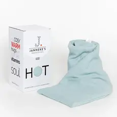 Jannekes warmtesjaal: Warmtesjaal rib laguneblauw