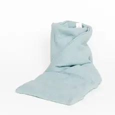 Jannekes warmtesjaal: Warmtesjaal rib laguneblauw