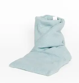 Jannekes warmtesjaal: Warmtesjaal rib laguneblauw