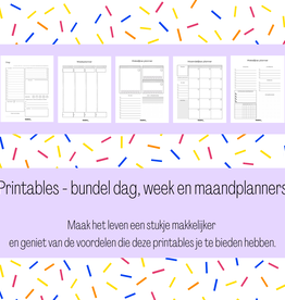 titatimi printables titatimi - printable - bundel dag, week en maandplanners