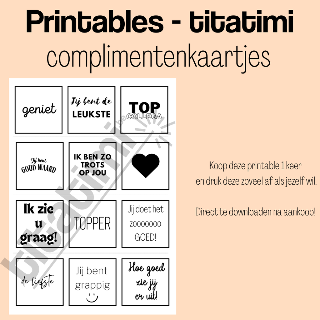 titatimi digitaal titatimi - printable - complimentenkaartjes