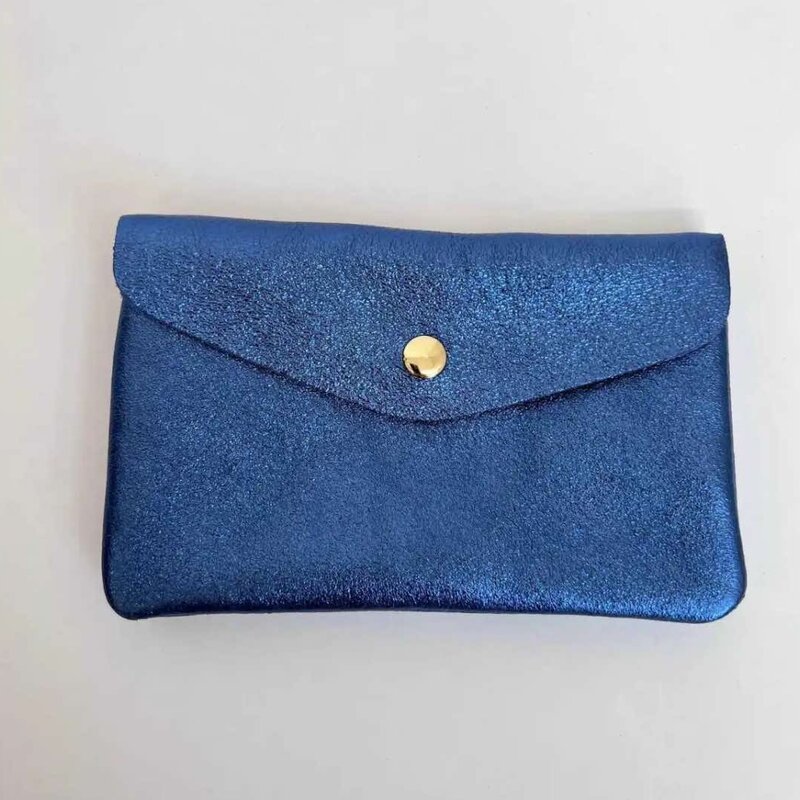 Wauw Wauw: Blush portemonnee groot - metallic midnight blue