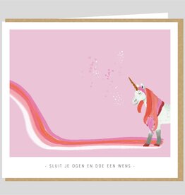 Studio Mie Studio Mie: kaart - Sluit je ogen en doe een wens