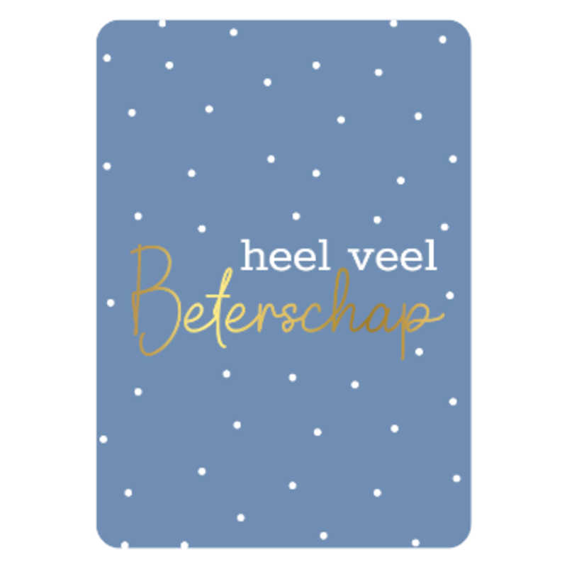 Kassaplan KP: kaartje a6 - Heel veel beterschap