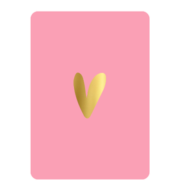 Kassaplan KP: kaartje a6 - Hart op roze