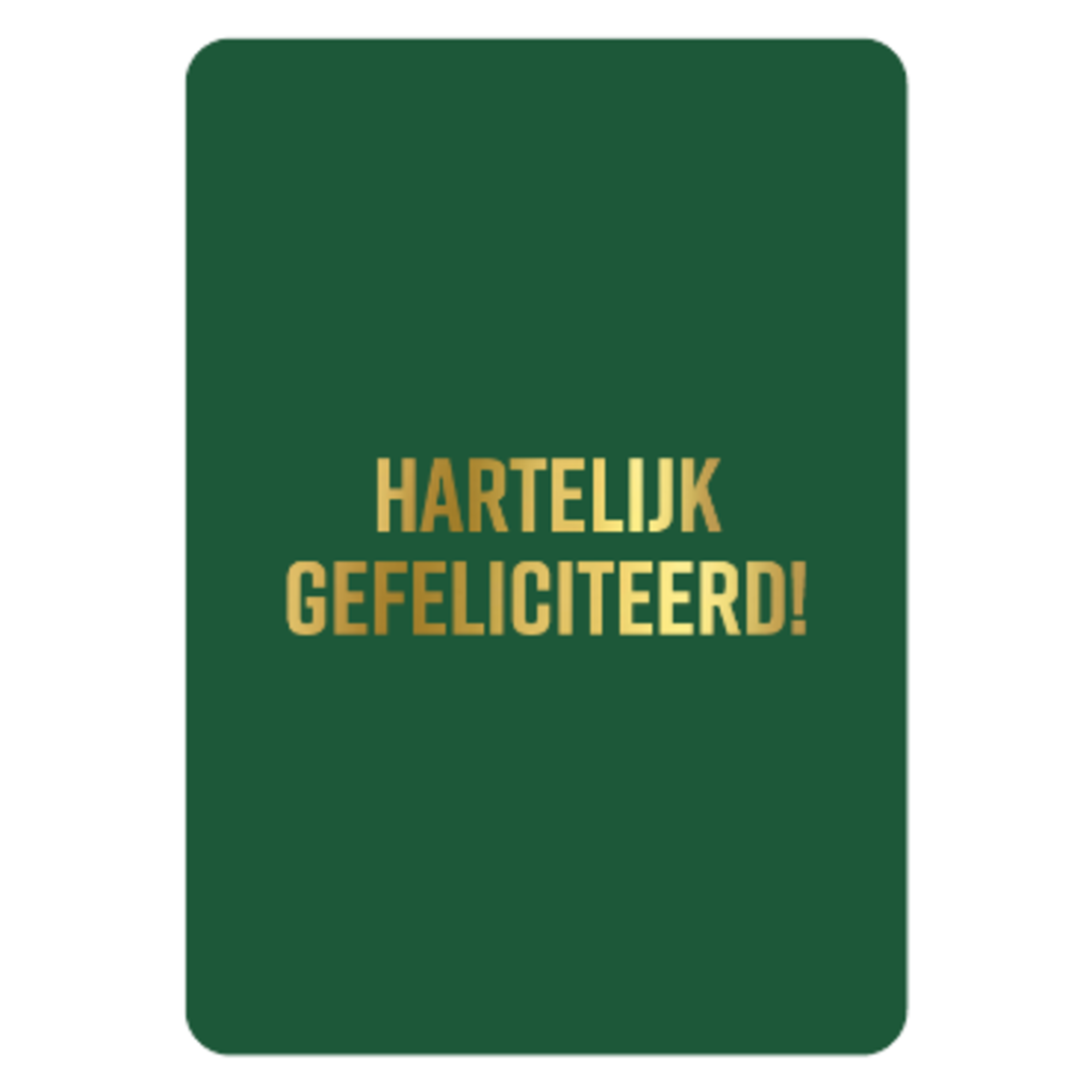 Kassaplan KP: kaartje a6 - hartelijk gefeliciteerd!