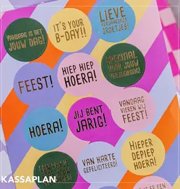 Kassaplan KP: stickervel a5 - funcky feest
