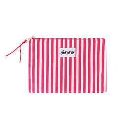 Yehwang Yehwang: ritstas fijne strepen - rood en ecru