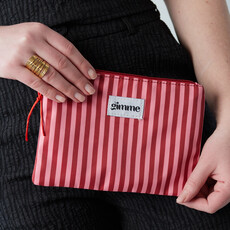 Yehwang Yehwang: ritstas fijne strepen - rood en roze