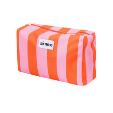 Yehwang Yehwang: toilettas - strepen oranje en roze