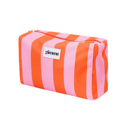 Yehwang Yehwang: toilettas - strepen oranje en roze