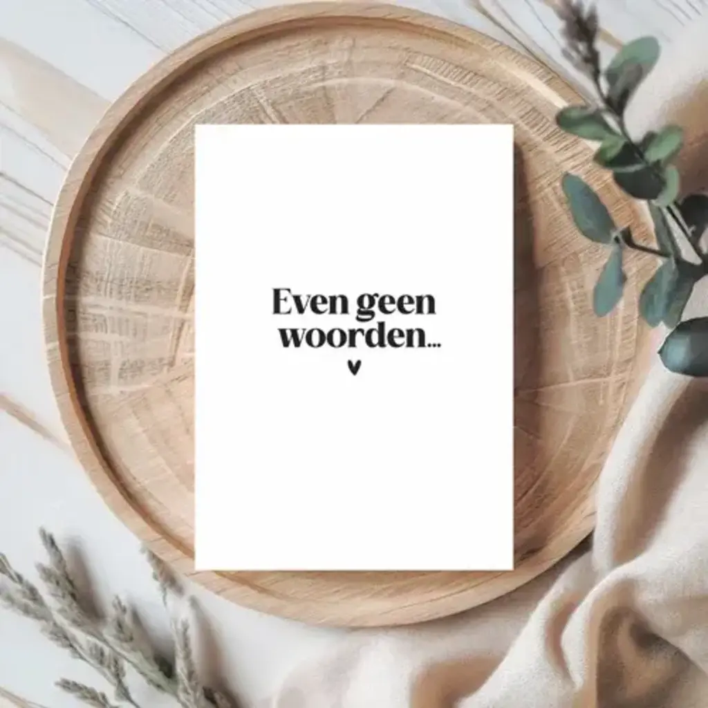 Liefz Liefz: kaart a6 - even geen woorden