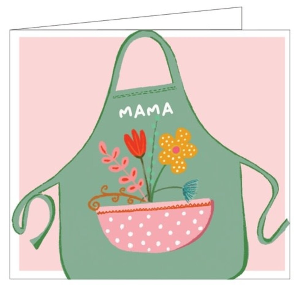 Mail-box Hil Claesen: kaart - mama keukenschort