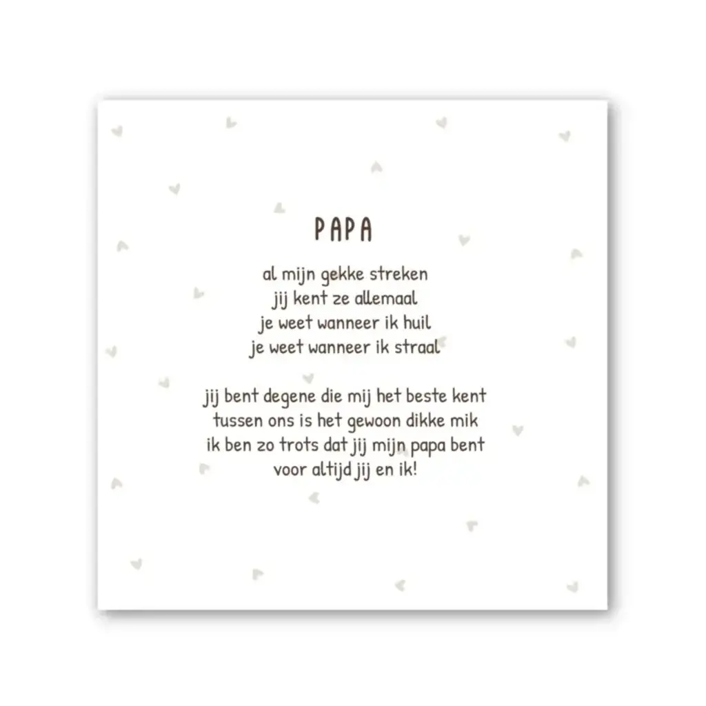 Winkeltje van Anne Winkeltje van Anne: Tegeltje op Forex | In geschenkverpakking | Papa Gedichtje