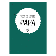 Labelgeluk Labelgeluk: Kaart A6 | Voor de liefste Papa