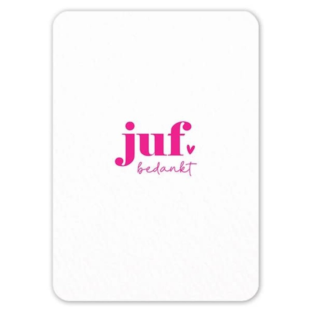 Liefz Liefz: Kaart a6 | Juf bedankt
