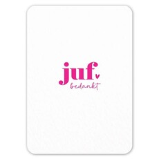 Liefz Liefz: Kaart a6 | Juf bedankt