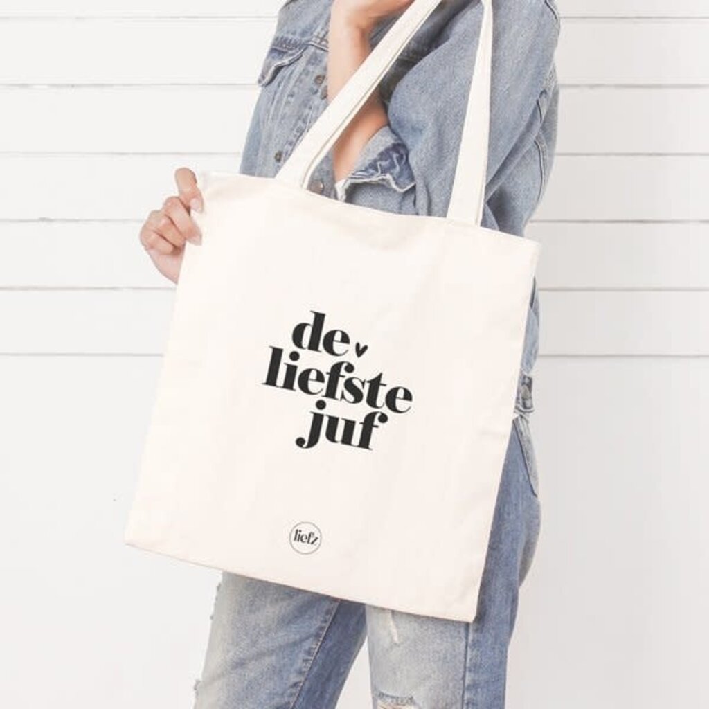 Liefz Liefz: Katoenen tas | De liefste juf