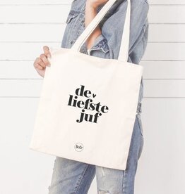 Liefz Liefz: Katoenen tas | De liefste juf