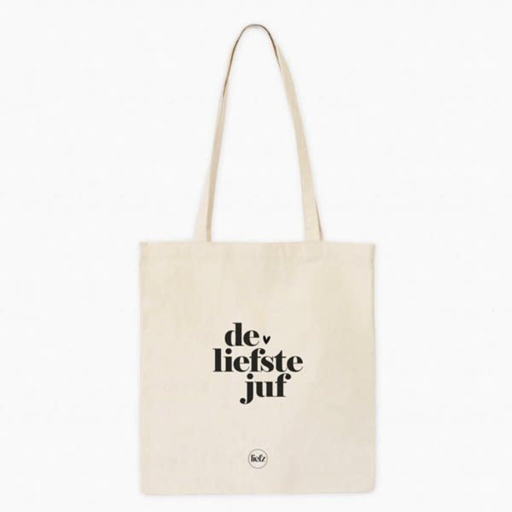 Liefz Liefz: Katoenen tas | De liefste juf