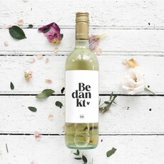 Liefz Liefz: Fles etiket | Bedankt