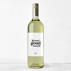 Liefz Liefz: Fles etiket | Jij bent goud waard