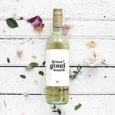 Liefz Liefz: Fles etiket | Jij bent goud waard