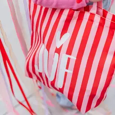 Kassaplan KP: Canvas tas - JUF op strepen