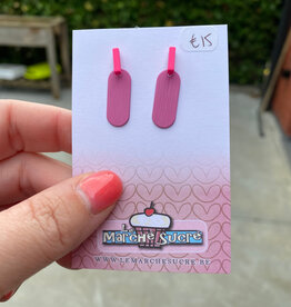 le marché sucré Le marché sucré: oorbellen - fluo roze en roze
