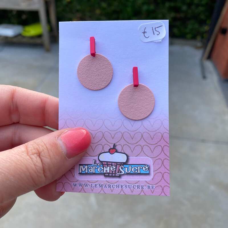 le marché sucré Le marché sucré: oorbellen - lichtroze en roze