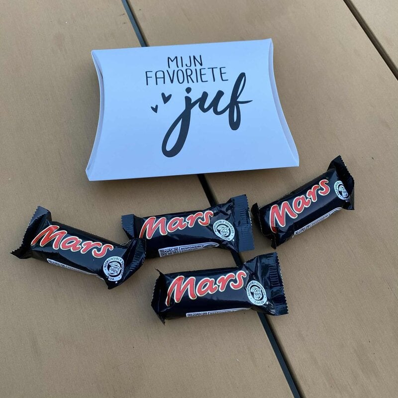 Kassaplan Gondeldoosje met "MARS" - mijn favoriete juf