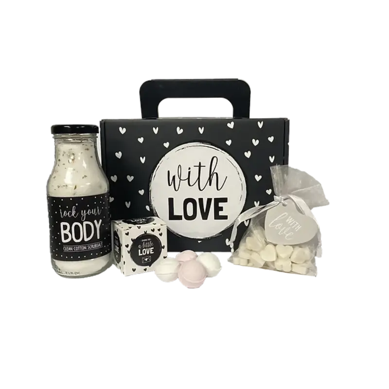 Soap & Gifts BV Soap & gifts: Geschenkdoos zeep met tekst: With love