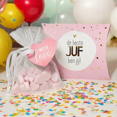 Soap & Gifts BV Soap & gifts:  Gondeldoosje gevuld met organzazakje met mini hartzeepjes