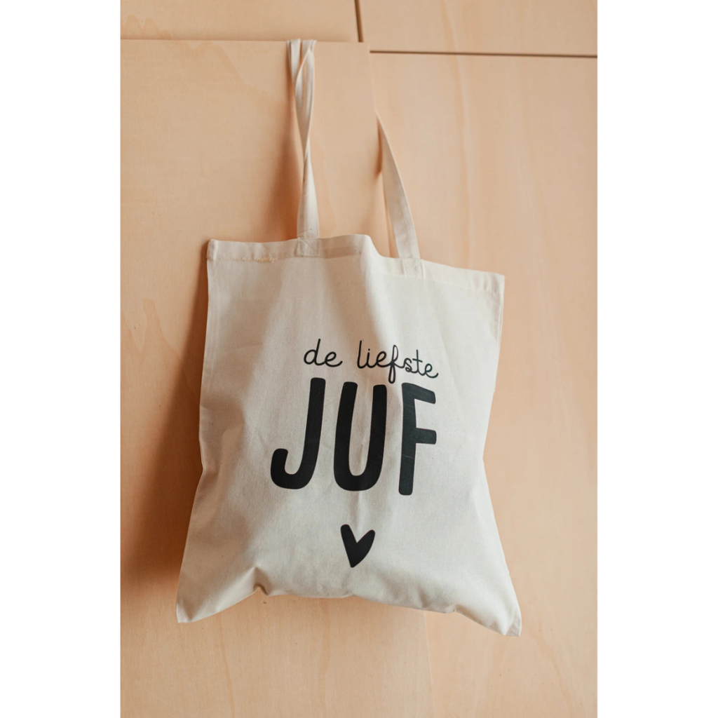 Kassaplan KP: totebag - de liefste juf