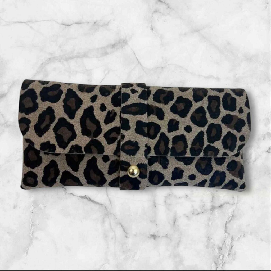 Wauw Wauw: Zonnebriltasje leder - leopard (1)