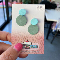 le marché sucré Le marché sucré: oorbellen - turquoise en zeeblauw