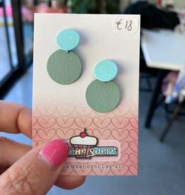 le marché sucré Le marché sucré: oorbellen - turquoise en zeeblauw