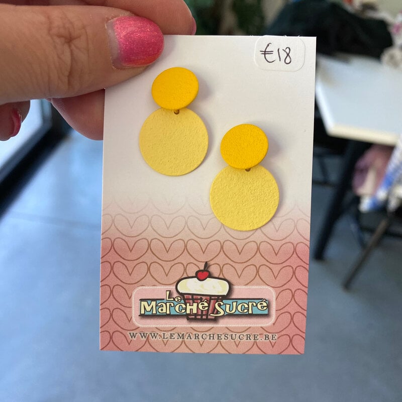 le marché sucré Le marché sucré: oorbellen - geel en lichtgeel
