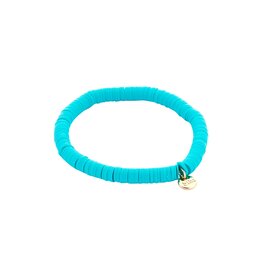 Biba Biba: armbandje clay - turquoise