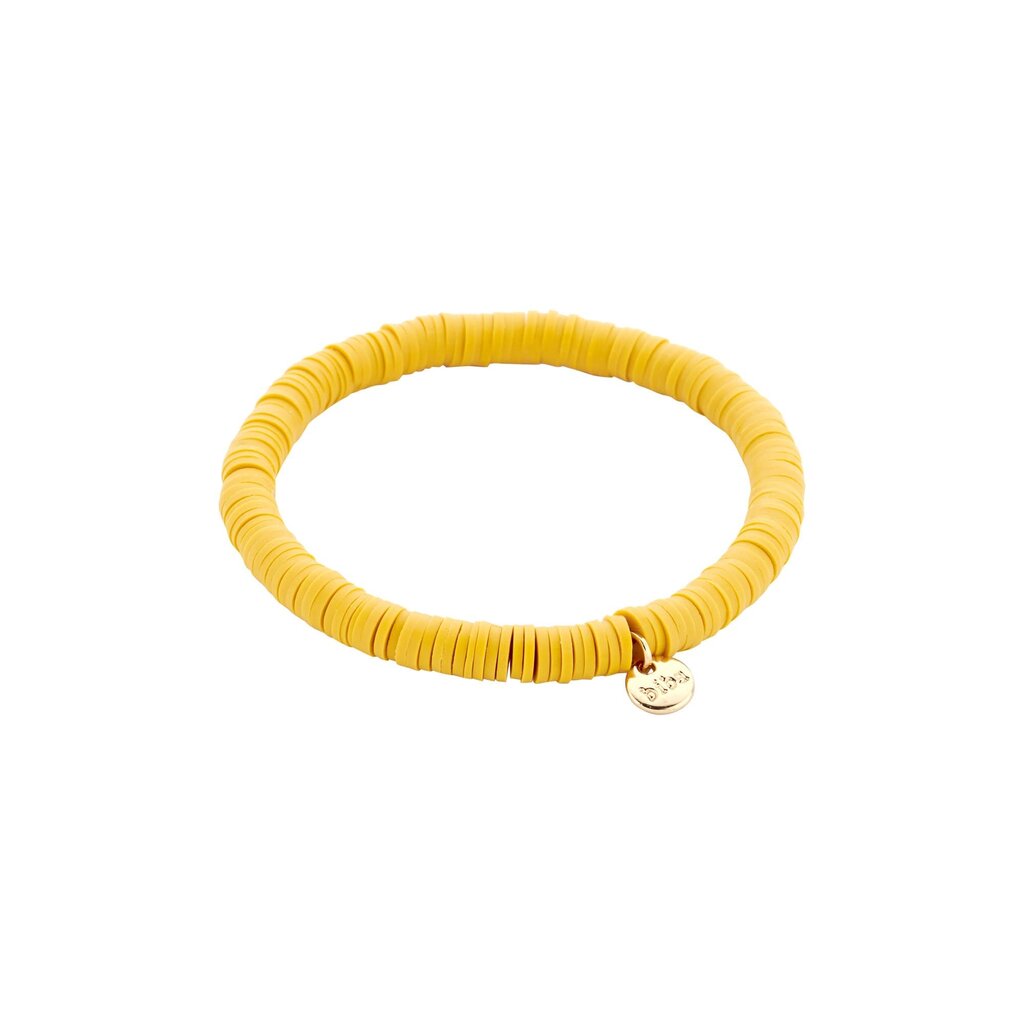Biba Biba: armbandje clay - warm geel