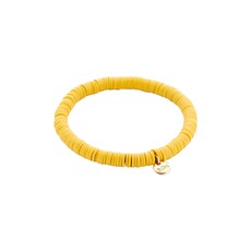 Biba Biba: armbandje clay - warm geel