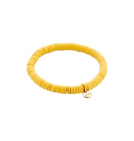 Biba Biba: armbandje clay - warm geel