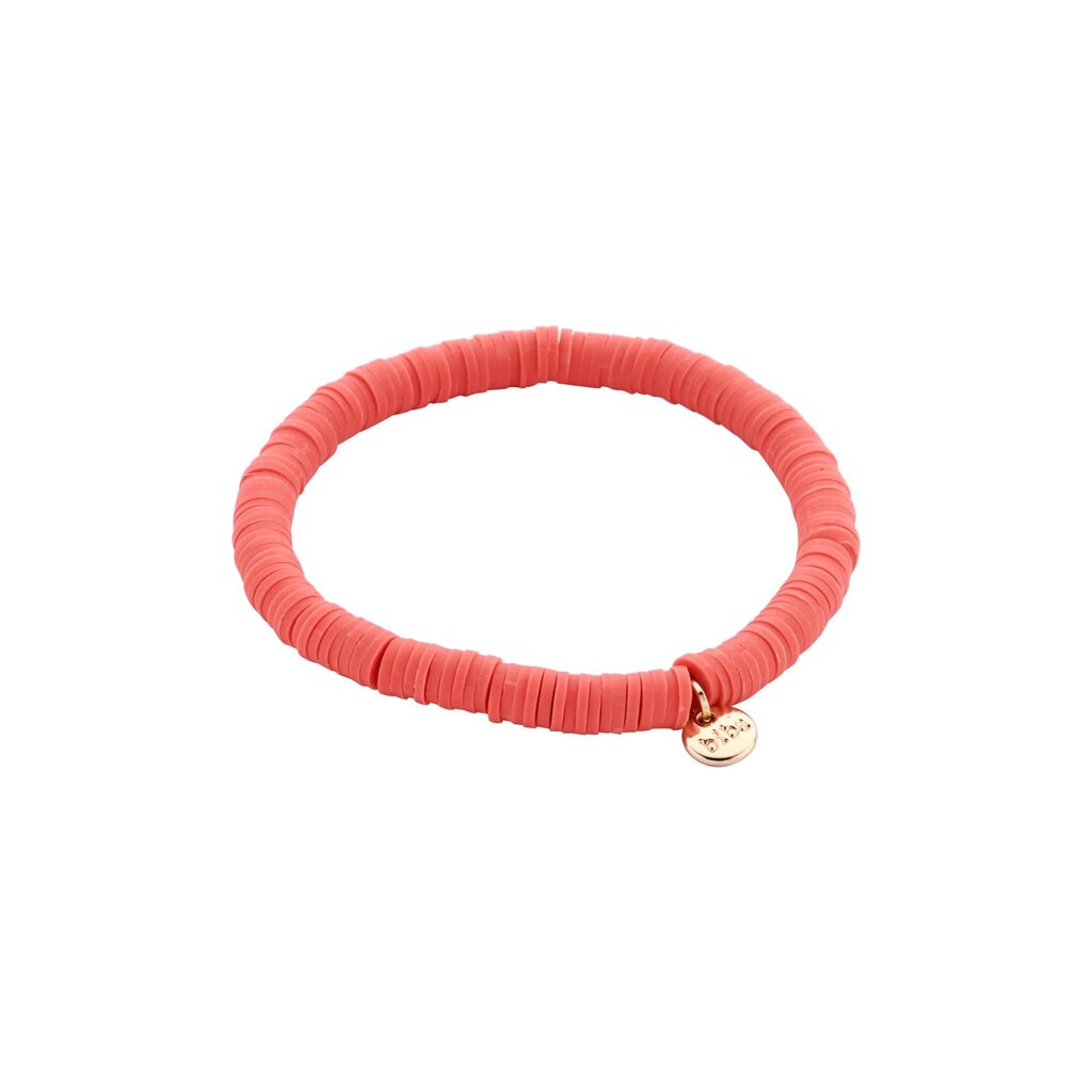 Biba Biba: armbandje clay - donker oranje