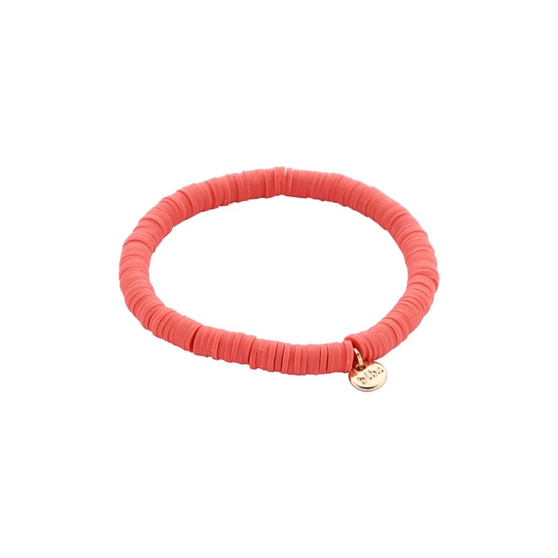 Biba Biba: armbandje clay - donker oranje