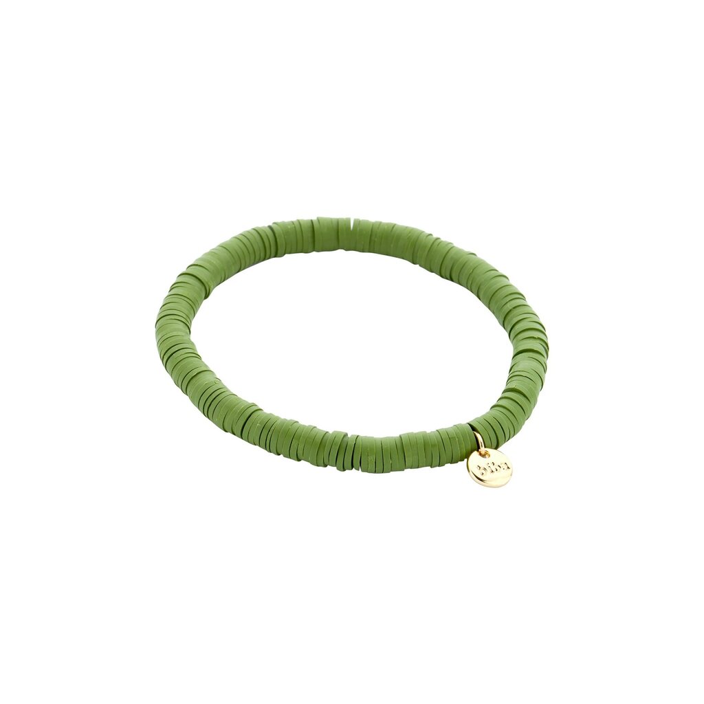 Biba Biba: armbandje clay - kaki