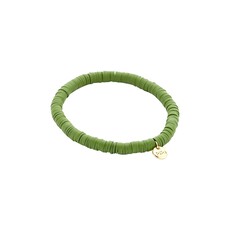Biba Biba: armbandje clay - kaki