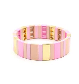 le marché sucré Le marché sucré: Armband mozaïek – zachtroze tinten 06