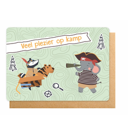Enfant Terrible Enfant terrible: dubbele wenskaart - veel plezier op kamp