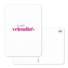 Liefz Liefz: kaart a6 - Liefste vriendin (roze)